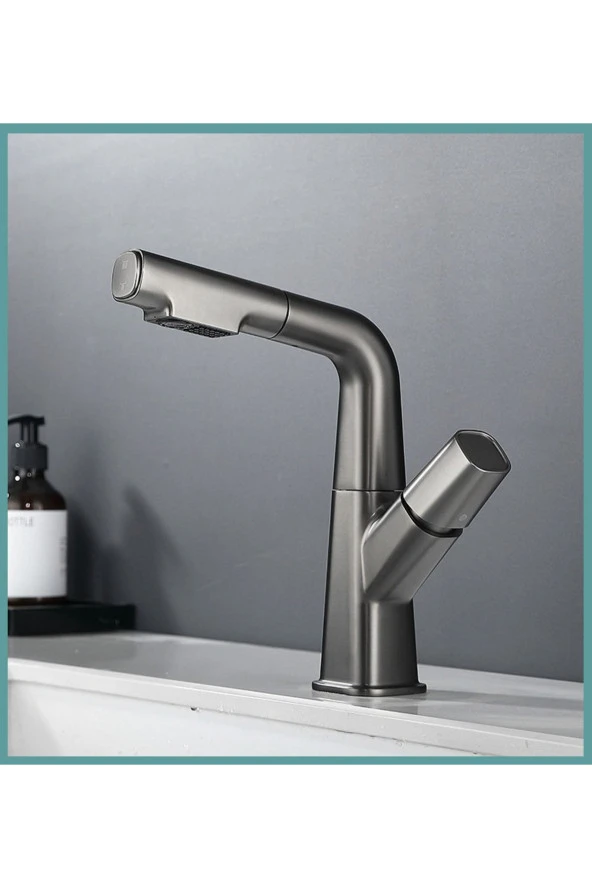 Mutfak Evye Banyo Lavabo Bataryası Asansörlü Yeni Sistem Antrasit Gri Fiskiyeli 5 Yıl Garantili - Resim 4