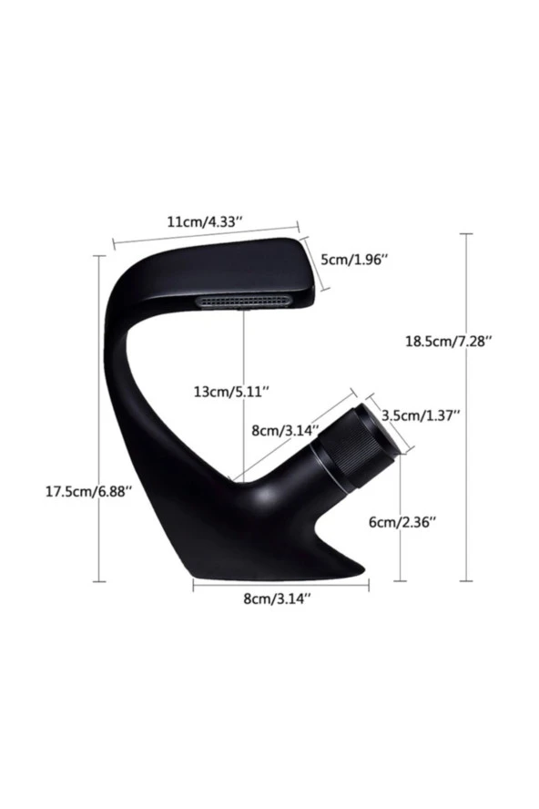 Banyo Lavabo Bataryası Mat Siyah Şelale Tasarım Yeni 5 Yıl Garantili - Resim 4