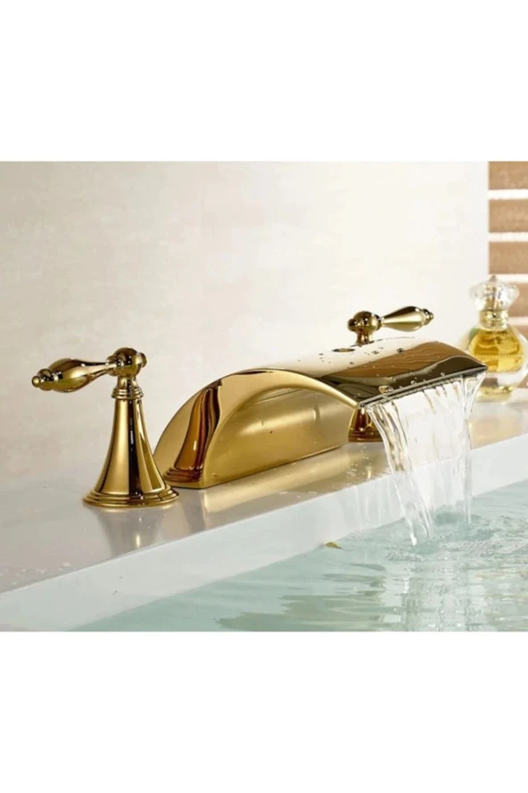 Banyo Lavabo Küvet Jakuzi Bataryası Altın Dore Ankastre Gold Şelale Yeni 5 Yıl Garantili