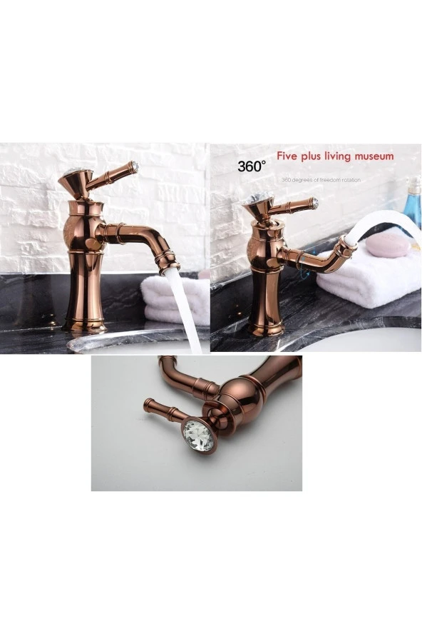 Banyo Lavabo Bataryası Rose Yeni Taşlı Model - 3