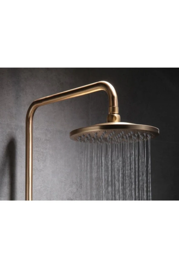 Banyo Bataryası Duş Seti Mat Gold Özel Seri Yeni Model 5 Yıl Garantili - Resim 4