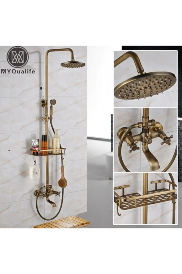 Banyo Bataryası Duş Seti Antik Sepetli Model Yeni Ürün 5 Yıl Garantili ürün görseli