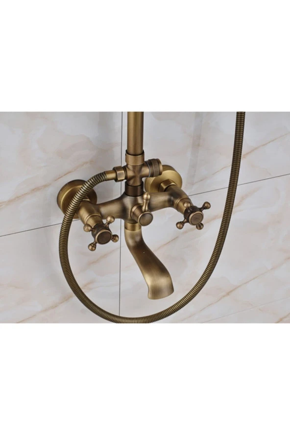 Banyo Bataryası Duş Seti Antik Sepetli Model Yeni Ürün 5 Yıl Garantili - Resim 2