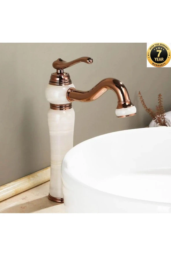 Banyo Çanak Lavabo Bataryası Rose-mermerli Model Yeni 7 Yıl Garantili ürün görseli