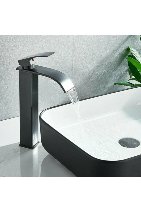 Banyo Çanak Lavabo Bataryası Mat Siyah Tarz Yeni Model 5 Yıl Garantili Ithal - 3