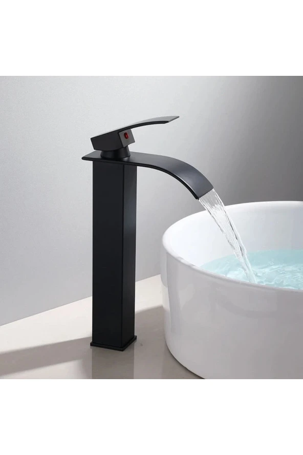 Banyo Çanak Lavabo Bataryası Mat Siyah Tarz Yeni Model 5 Yıl Garantili Ithal - 4