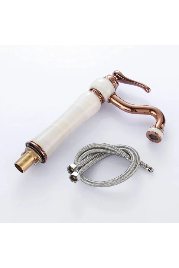 Banyo Çanak Lavabo Bataryası Rose-mermerli Model Yeni 7 Yıl Garantili - Resim 5