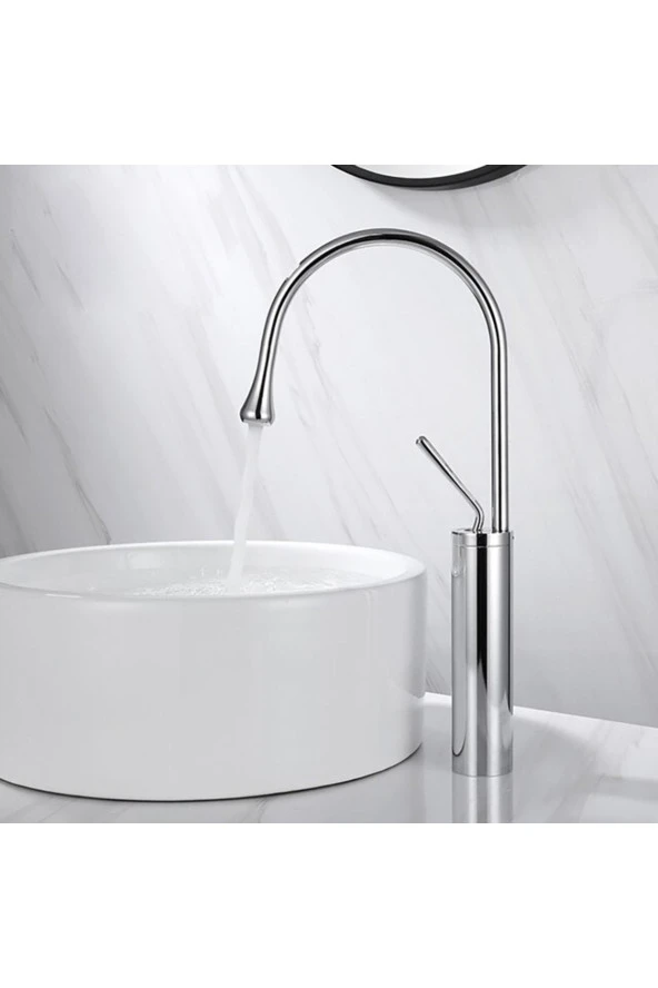 Banyo Çanak Lavabo Bataryası Yeni Tasarım Krom 5 Yıl Garantili - Resim 4