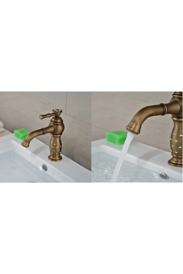 Banyo Lavabo Bataryası Antik Taşlı Model Yeni 5 Yıl Garantili - 2