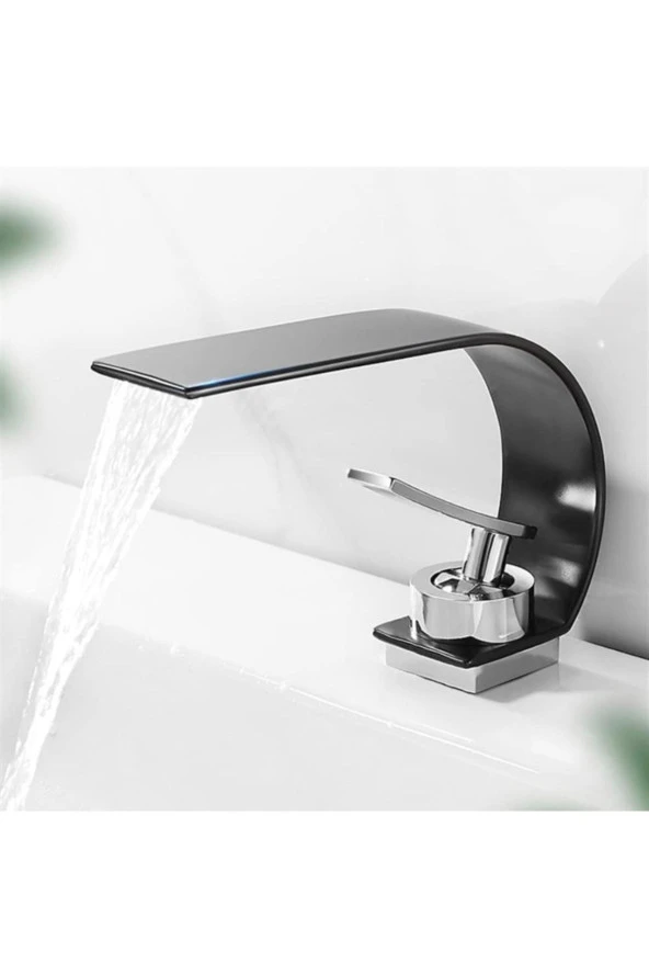 Banyo Lavabo Bataryası Mat Siyah Şelale Yeni 5 Yıl Garantili - 2