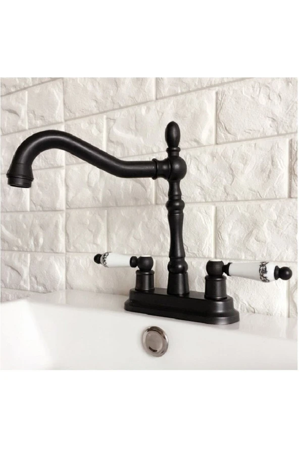 Banyo Lavabo Bataryası Ankastre Mat Siyah Renk Yeni Model 5 Yıl Garantili - 2