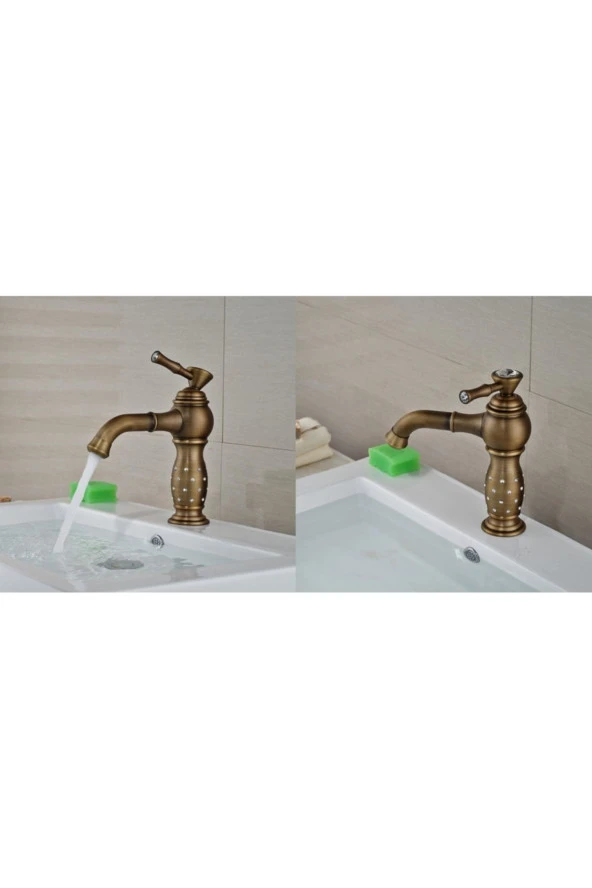 Banyo Lavabo Bataryası Antik Taşlı Model Yeni 5 Yıl Garantili - 3