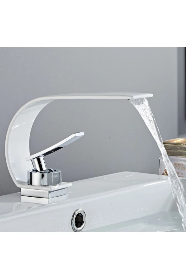 Banyo Lavabo Bataryası Beyaz/krom Şelale Yeni 5 Yıl Garantili Ithal Orjinal Ürün. - 3