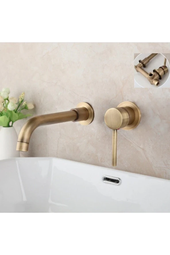 Banyo Lavabo Bataryası Antik Ankastre Set Yeni 5 Yıl Garantili Sıva Altı Dahil ürün görseli