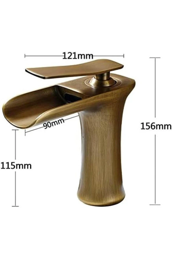 Banyo Lavabo Bataryası Antik Şelale Model Yeni 7 Yıl Garantili Yüksek Kalite Ithal - 5