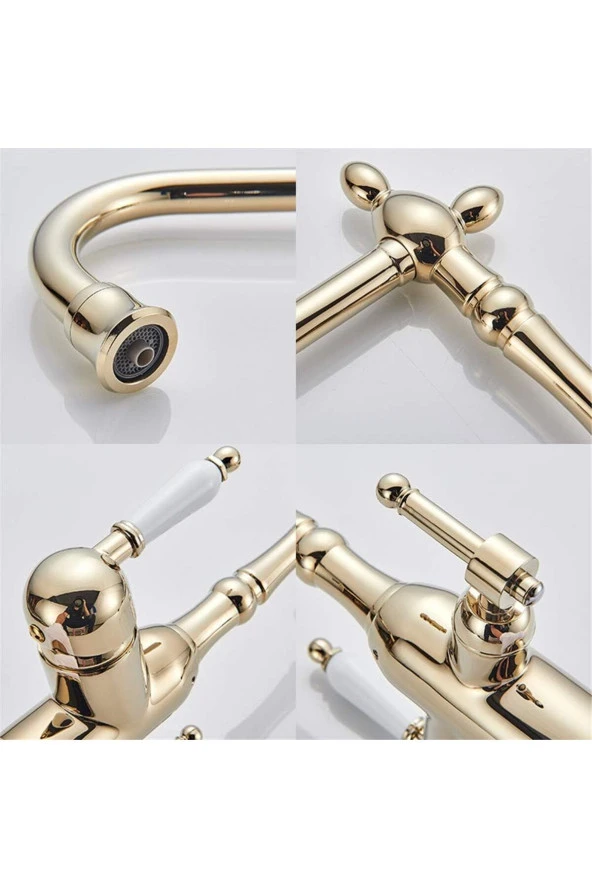 Mutfak Evye Bataryası Dual Flow Su Arıtma Çıkışlı Bide Fiskiyeli Altın Dore 7 Yıl Garantili Ithal - Resim 5