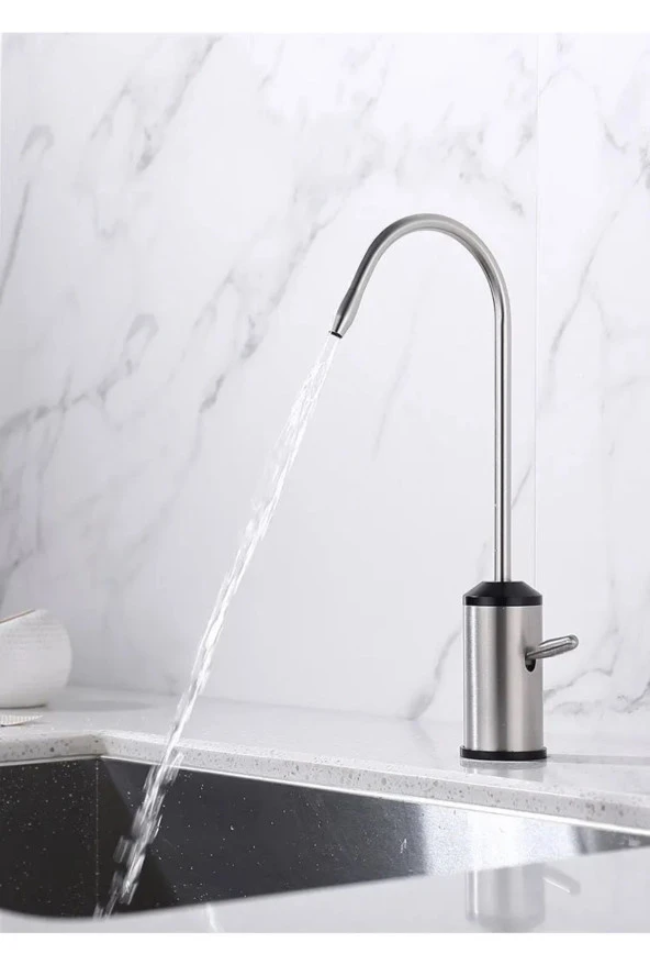 Su Arıtma Musluğu Mat Krom Nikel Özel Kollu Model Yeni Ankastre Model Ithal 7 Yıl Garantili - Resim 2