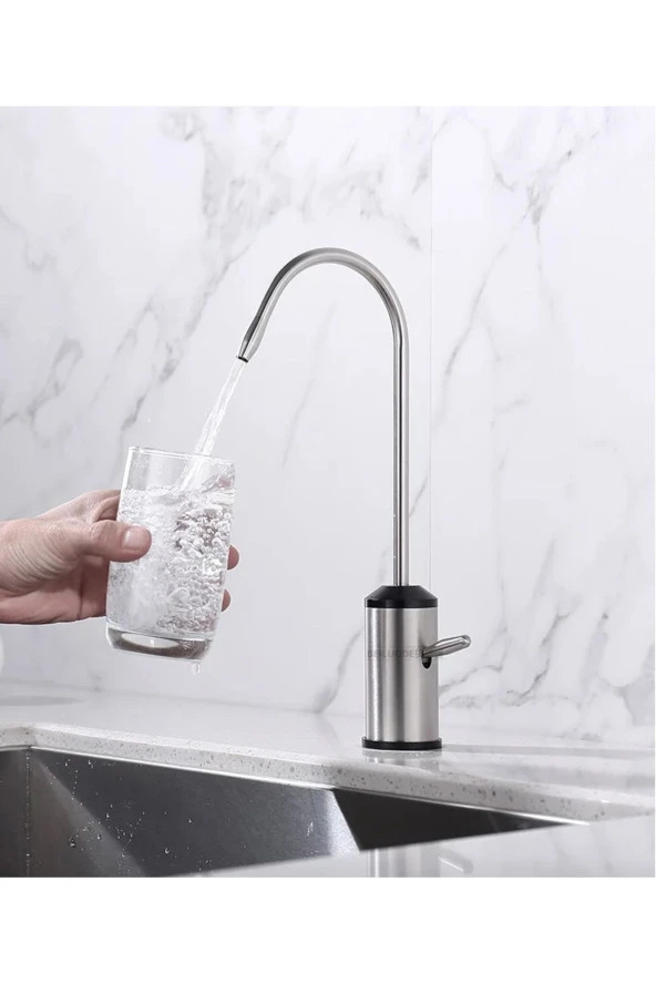 Su Arıtma Musluğu Mat Krom Nikel Özel Kollu Model Yeni Ankastre Model Ithal 7 Yıl Garantili - Resim 5