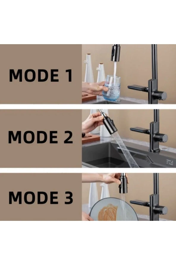 MUTFAK EVİYE BATARYASI DİJİTAL SICAKLIK SENSÖRLÜ DUŞ ŞELALE SPİRALLİ YENİ İTHAL 7 YIL GARANTİLİ ürün görseli