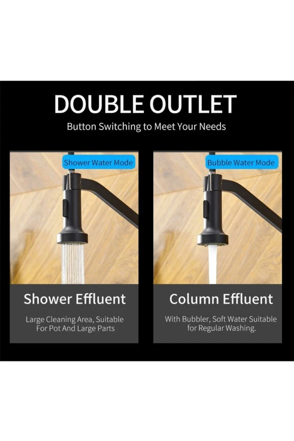 Mutfak Evye Bataryası Siyah Fiskiyeli Yeni Model 7 Yıl Garantili Ithal - Resim 2