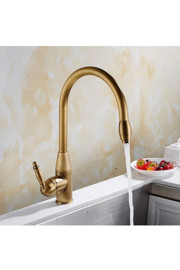 Mutfak Evye Bataryası Antik Renk Yeni Tasarım Fiskiyeli 5 Yıl Garantili - Resim 4