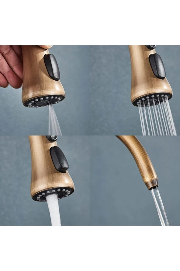 Mutfak Evye Bataryası Dual Flow Su Arıtma Çıkışlı Antik Spiralli Yeni Fiskiyeli Ithal 7 Yıl Garanti - Resim 5