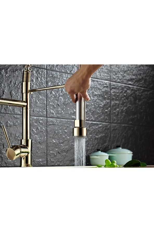 Mutfak Evye Bataryası Altın Dore Yeni Tasarım Fiskiyeli 5 Yıl Garantili - Resim 3