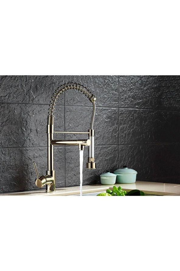 Mutfak Evye Bataryası Altın Dore Yeni Tasarım Fiskiyeli 5 Yıl Garantili - Resim 4