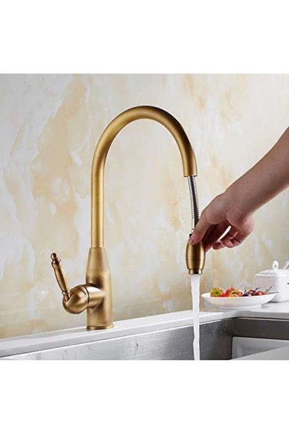 Mutfak Evye Bataryası Antik Renk Yeni Tasarım Fiskiyeli 5 Yıl Garantili - Resim 5