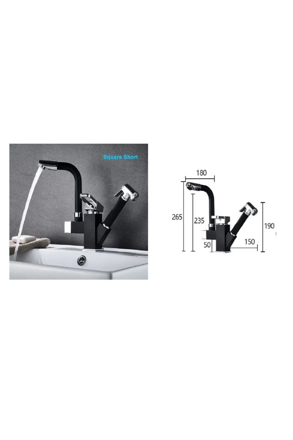 Mutfak Evye Bataryası Fiskiyeli Yeni Mat Siyah Tasarım 5 Yıl Garantili - Resim 6