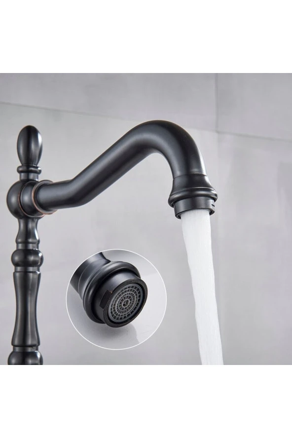 Mutfak Lavabo Evye Bataryası Siyah Tasarım Adınıza Faturalı 5 Yıl Garantili - 4