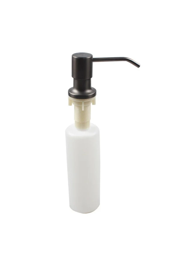 Ankastre Sıvı Sabunluk Antrasit Mutfak Eviye Ve Banyo Lavabo Uyumlu Ithal 7 Yıl Garantili 500ml - 5