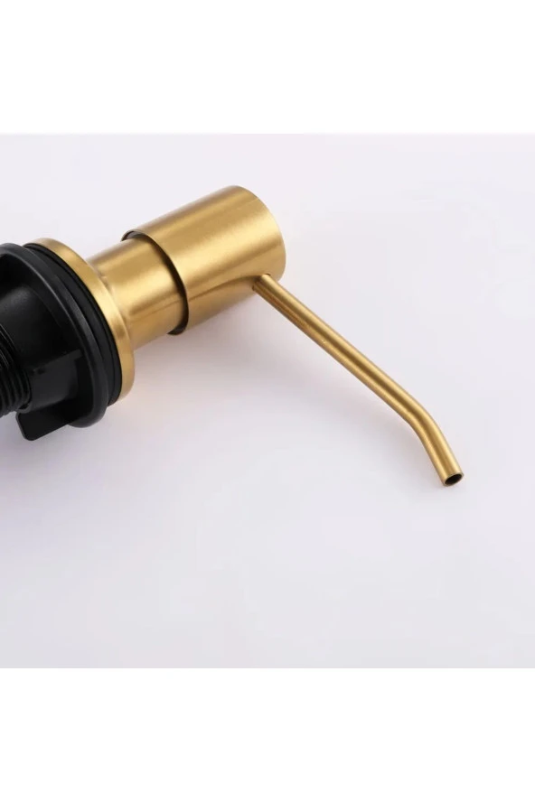 ANKASTRE SIVI SABUNLUK MAT GOLD MUTFAK EVİYE VE BANYO LAVABO UYUMLU İTHAL 5 YIL GARANTİLİ 500ML - 5