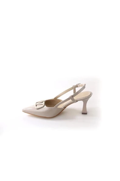 Bono 02802 Kadın Stiletto Arkası Açık Ayakkabı - 8