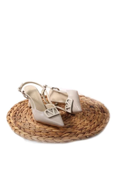 Bono 02802 Kadın Stiletto Arkası Açık Ayakkabı - 9