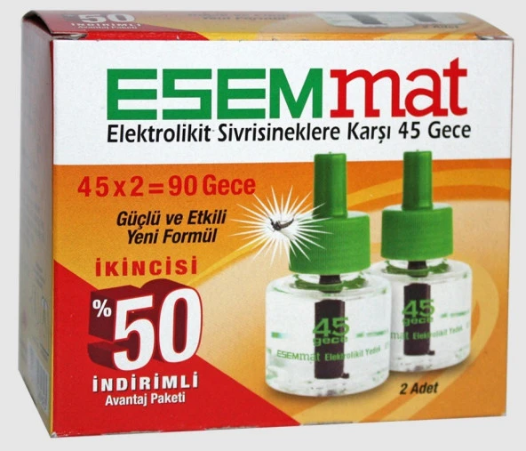 Esemmat Elektrolikit Yedek 45x2 90 Gece