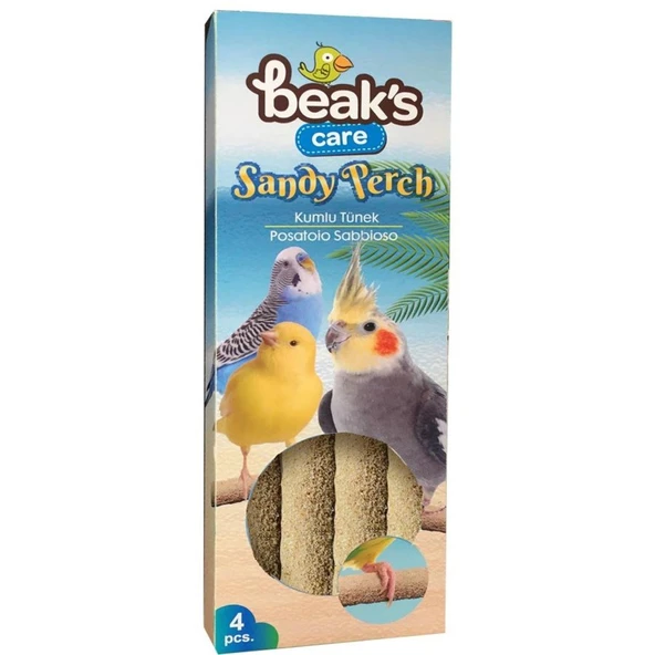 Beaks Kuşlar İçin Kumlu Tünek 4lü Paket - 2