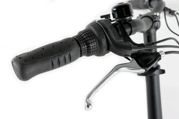 Alba Fold E Std Katlanır Elektrikli Bisiklet LCD Gösterge 36V 7,8Ah Batarya V-Fren Siyah - Resim 5