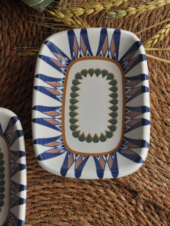 M art Home Sipahi 2 li Mini Sunum Tabağı 10x14 cm - Resim 2