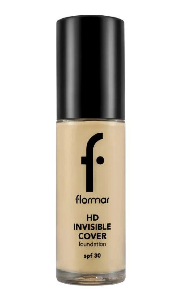 Flormar Doğal Bitişli Fondöten- Invisible Cover Hd Fdt. - Sıcak Alt Ton 060 Ivory