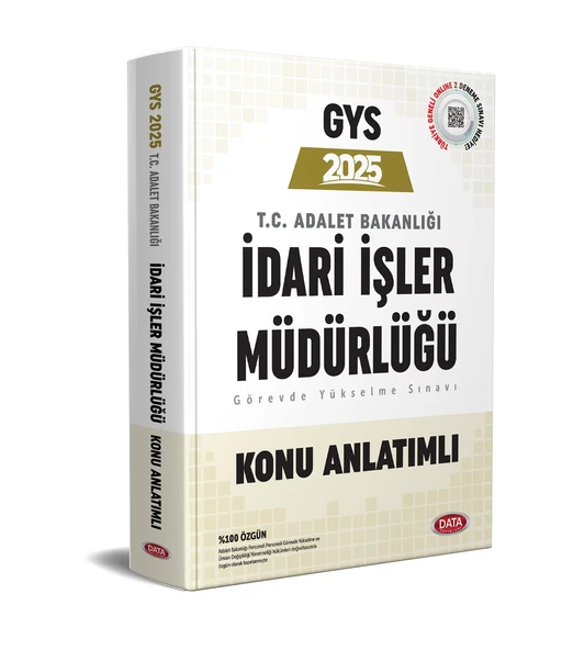 Data 2025 GYS Adalet Bakanlığı İdari İşler Müdürlüğü Konu Anlatımlı Görevde Yükselme Data Yayınları - 1