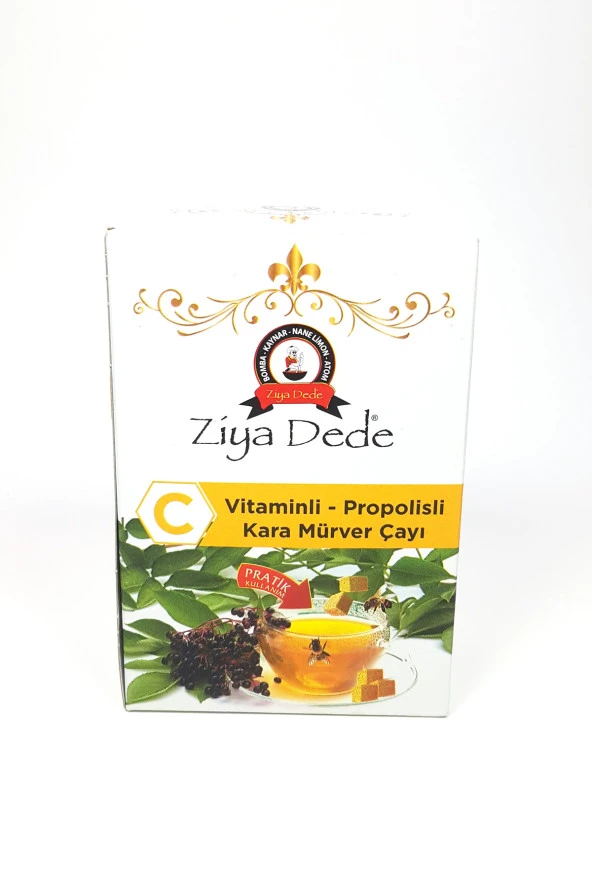2 Adet Atom C Vitaminli Kara Mürver Çayı Vitaminli Propolisli 150 Gr - 3
