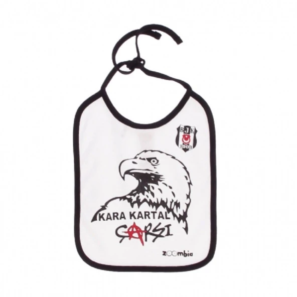 Beşiktaş Zoombia Orjinal Lisanslı 3'lü Bebek Önlük Seti Kartal Baskılı - 3