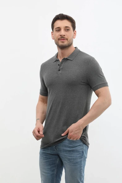 Erkek Polo Yaka %100 Pamuk Tişört - Resim 8