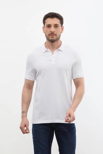 Erkek Polo Yaka %100 Pamuk Tişört - 8