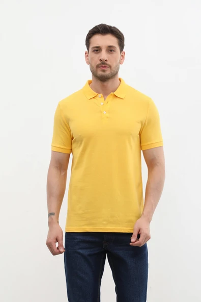 Erkek Polo Yaka %100 Pamuk Tişört - 10
