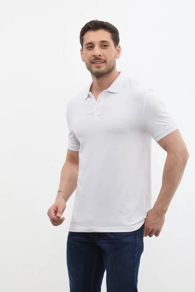 Erkek Polo Yaka %100 Pamuk Tişört - 6