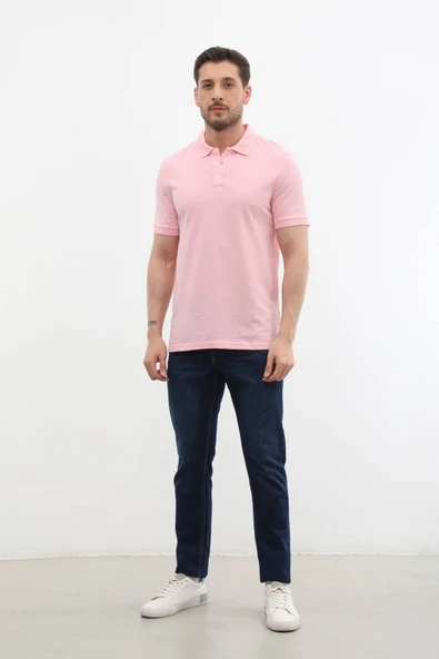 Erkek Polo Yaka %100 Pamuk Tişört - 3