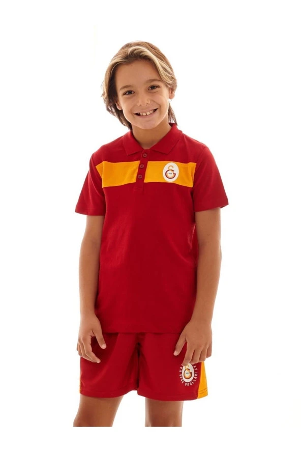 Galatasaray Orijinal Polo Yaka Çocuk T-shirt