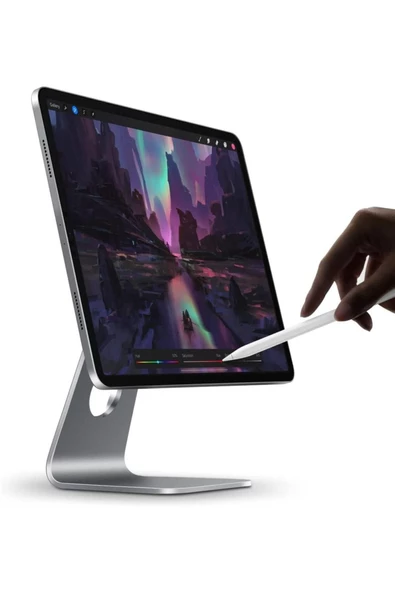 Ipad Pro 12.9 Inç M1/M2 4.nesil Ve 5.nesil Uyumlu Magnetic/Mıknatıslı Tablet Standı - 5